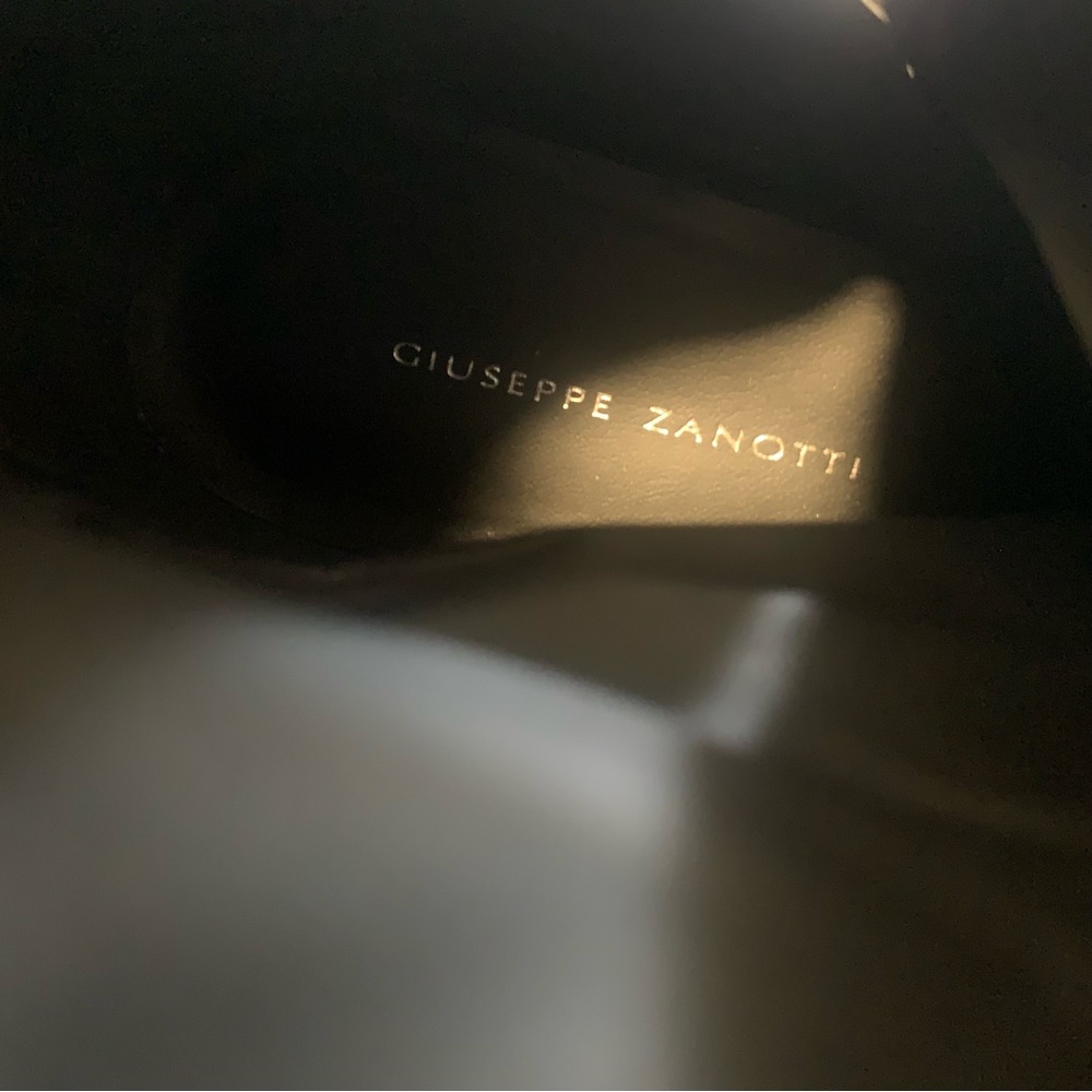 Giuseppe Zanotti Kitten Heel Ankle Boots Sz EU 36.5 US 6.5 - 7 Animal Print BLK - Picture 4 of 13